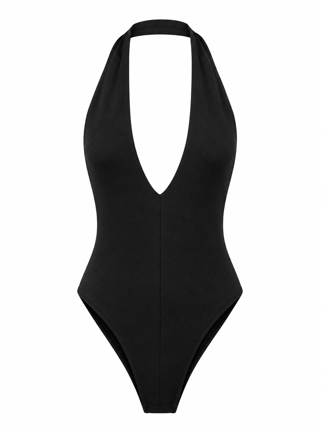 Боді з V-подібним вирізом (Чорний)
